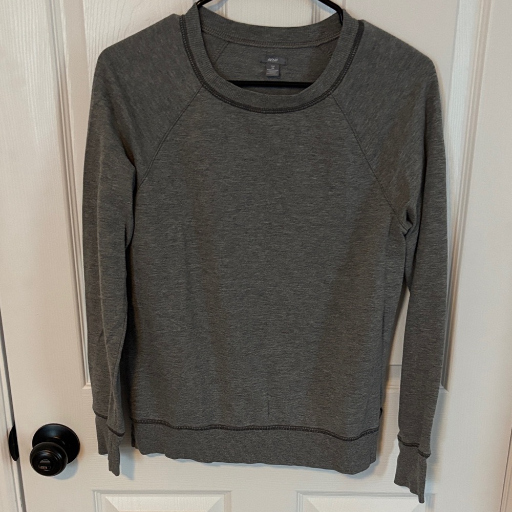 Aerie Charcoal Grey Crew Neck Sweater